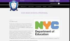 
							         DOE High School Proposal | New Visions for Public Schools								  
							    