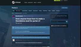 
							         Does anyone know how to make a Standalone mod for portal 2 ...								  
							    