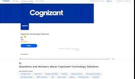 
							         Does Cognizant Technology Solutions offer any benefits ...								  
							    