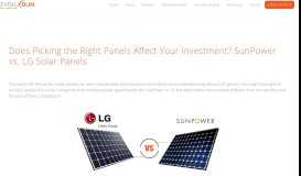 
							         Does Picking the Right Panels Affect Your Investment? SunPower vs ...								  
							    
