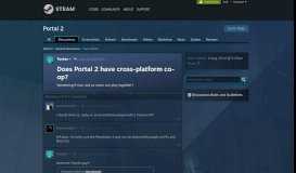 
							         Does Portal 2 have cross-platform co-op? :: Portal 2 General ...								  
							    