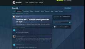 
							         Does Portal 2 support cross platform coop? :: Portal 2 General ...								  
							    