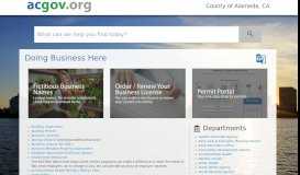 
							         Doing Business Here | Alameda County								  
							    