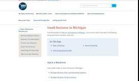 
							         Doing Business in Michigan | USAGov								  
							    