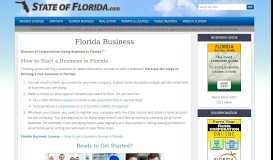 
							         Doing Business in the State of Florida | Florida Businesses								  
							    