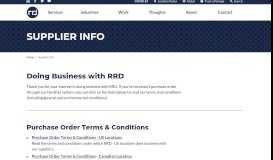 
							         Doing business with RR Donnelley | Supplier Info | RR Donnelley								  
							    