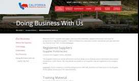 
							         Doing Business with Us - California Resources Corporation								  
							    