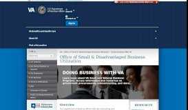 
							         Doing Business With VA - Office of Small & Disadvantaged Business ...								  
							    
