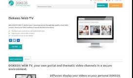 
							         DOKEOS WEB TV, a web portal for sharing your videos - Dokeos LMS								  
							    