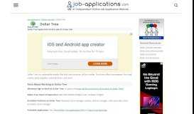 
							         Dollar Tree Application, Jobs & Careers Online - Job-Applications.com								  
							    