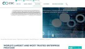 
							         Domain Management and Strategy Services | CSC								  
							    