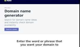 
							         Domain Name Generator - Find Good Domain Name Ideas (Instantly)								  
							    