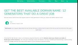 
							         Domain Name Generators: The 13 Best - Digital.com								  
							    