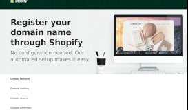 
							         Domain Name Registration - Buy a Domain Name - Shopify								  
							    