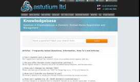 
							         Domains: Domain Name Registration and Management - Astutium								  
							    