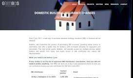 
							         Domestic Building Insurance Changes | Grimbos Building Surveyors								  
							    
