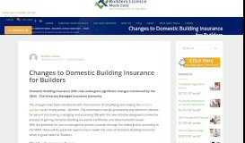 
							         Domestic Building Insurance for Builders - Builders Licence Made Easy								  
							    