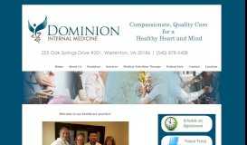 
							         Dominion Internal Medicine								  
							    