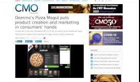 
							         Domino's Pizza Mogul puts product creation and marketing in ...								  
							    