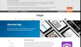 
							         domovea App - innovative & komfortable Steuerung - Hager								  
							    