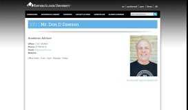 
							         Don Dawson - Eastern Illinois University								  
							    