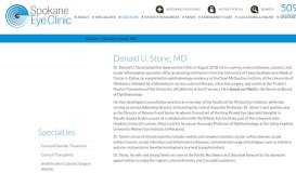 
							         Donald U. Stone, MD » Spokane Eye Clinic								  
							    