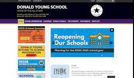 
							         Donald Young School: Home								  
							    
