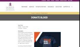 
							         Donate Blood | Morris Hospital								  
							    