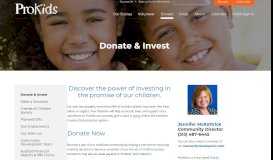 
							         Donate & Invest - ProKids								  
							    