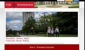 
							         Donate Now - NIU Foundation								  
							    