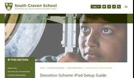 
							         Donation Scheme iPad Setup Guide | South Craven School								  
							    