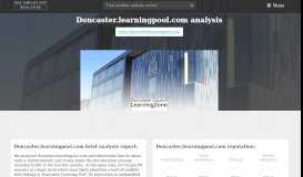 
							         Doncaster Learning Pool. Doncaster Learning Zone: Log in to ...								  
							    