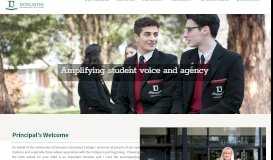 
							         Doncaster Secondary College – Working together, Learning together								  
							    