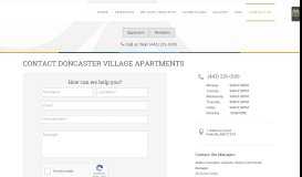 
							         Doncaster Village Apartments in Parkville MD | Contact Us								  
							    
