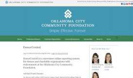 
							         DonorCentral | Oklahoma City Community Foundation								  
							    