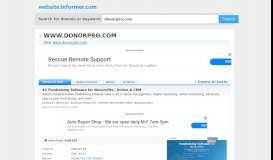 
							         donorpro.com at WI. #1 Fundraising Software for Nonprofits ...								  
							    