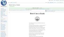
							         Don't be a Scab - Wikisource, the free online library								  
							    