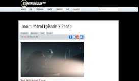 
							         Doom Patrol Episode 2 Recap - ComingSoon.net								  
							    