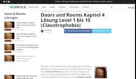 
							         Doors and Rooms Kapitel 4 Lösung Level 1 bis 10 (Claustrophobia ...								  
							    