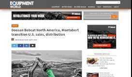 
							         Doosan Bobcat and Montabert end partnership - Equipment World								  
							    