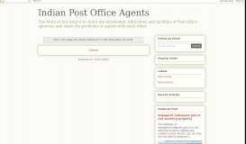 
							         dopagent.indiapost.gov.in not working ... - Indian Post Office Agents								  
							    