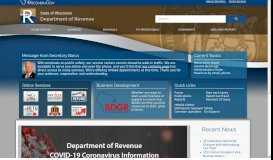 
							         DOR Wisconsin Department of Revenue Portal								  
							    