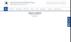 
							         Dorchester School District Two / Homepage								  
							    
