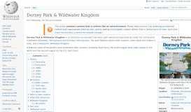 
							         Dorney Park & Wildwater Kingdom - Wikipedia								  
							    
