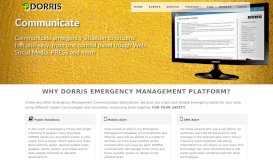
							         DORRIS Emergency Management Communication Technologies								  
							    