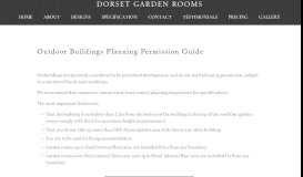 
							         Dorset Garden Rooms — Planning Permission Guide								  
							    