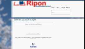
							         dorusd | AERIES Parent Portal - Ripon Unified School District								  
							    