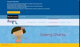 
							         Dosing Charts - Shoreview Pediatrics								  
							    