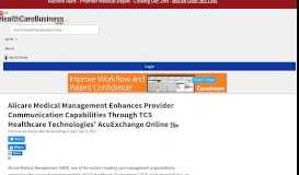 
							         DOTmed.com - Alicare Medical Management Enhances Provider ...								  
							    