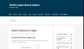 
							         Dotti Dominos Login - PCI								  
							    